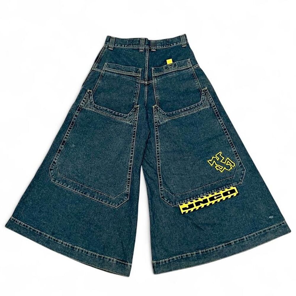 Jnco Men's Blue and Navy Jeans